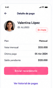 Detalle de pago